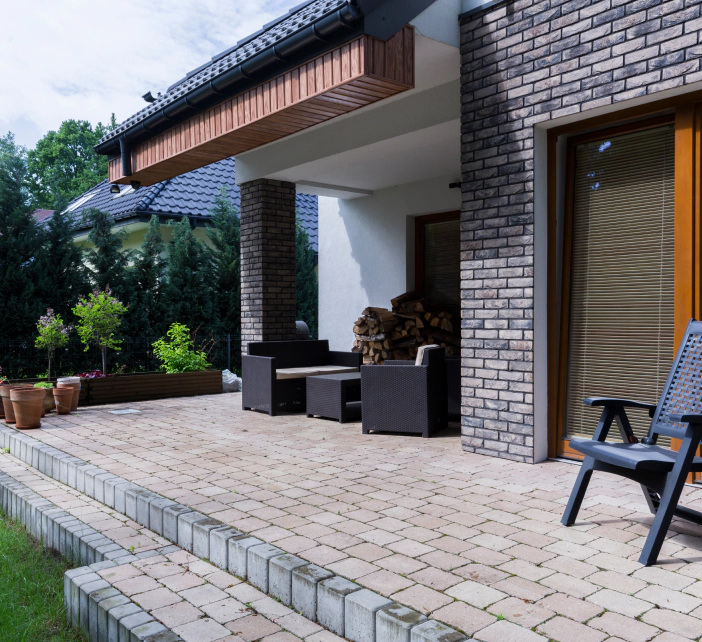 outdoor pavers and patio